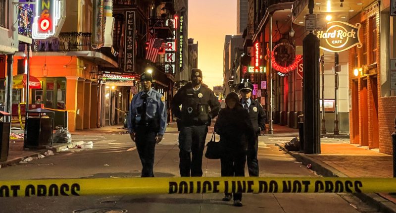 At least 10 people killed by car driving into crowd in New Orleans