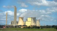 Vapor rises from cooling towers at AGL's Loy Yang Power Station in the Latrobe Valley, Victoria.