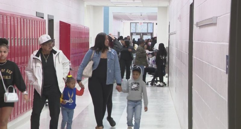 Belair Middle School holding open house and ribbon cutting before the first day at the new building