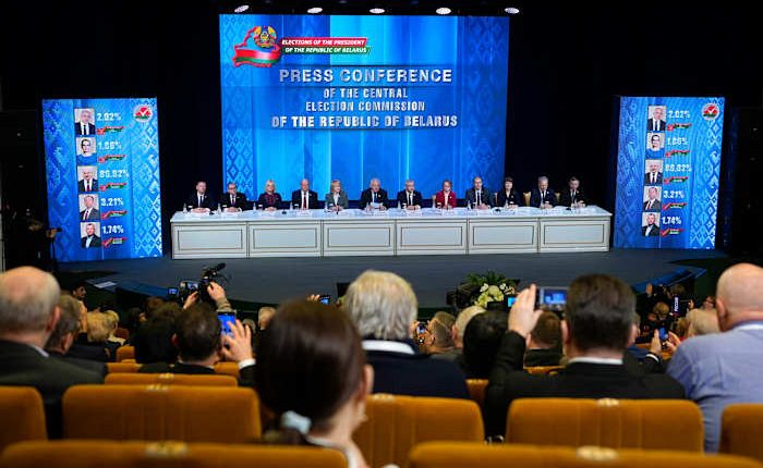 Belarus strongman extends his rule after an election rejected by opposition and the EU