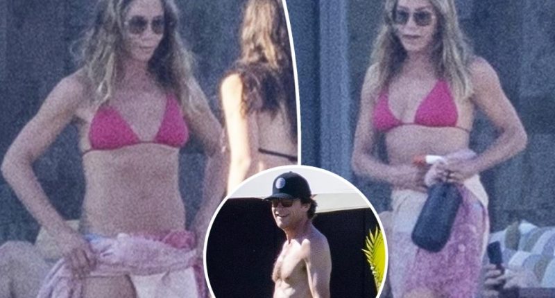 Bikini-clad Jennifer Aniston lounges poolside with pal Jason Bateman on Cabo vacation