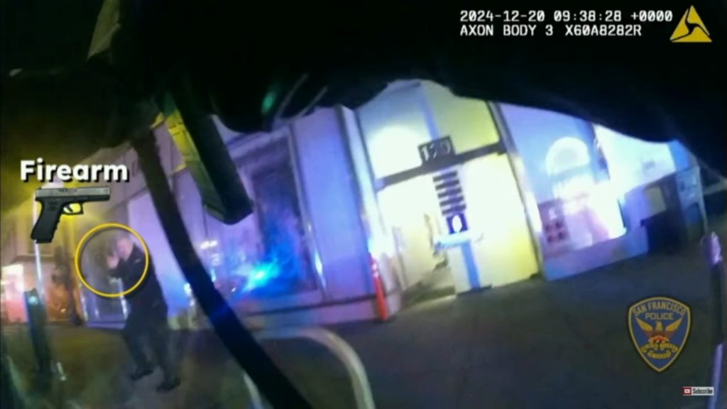 Bodycam video released in fatal San Francisco police shooting of Dior store security guard Peter Hodge after hit-and-run