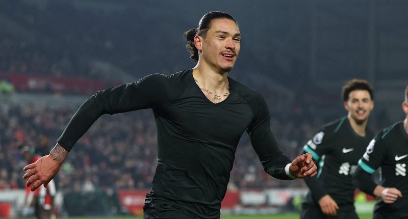 Brentford 0-2 Liverpool: Super-sub Darwin Nunez strikes TWICE in stoppage time to break inspired Bees' hearts