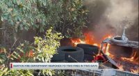Burton officials urge safe burning after 2 brush fires threaten homes