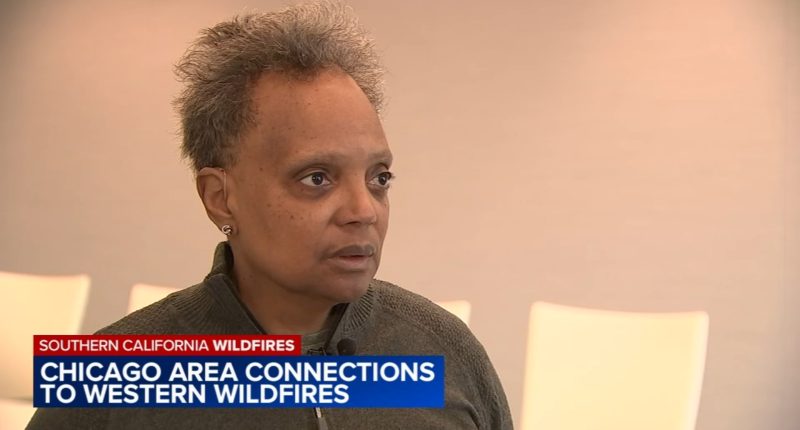 California fires: Former Chicago Mayor Lori Lightfoot says family's home destroyed in Los Angeles wildfires