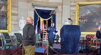 Capitol Rotunda prepped as inaugural ceremony moves indoors