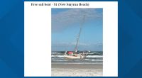 Captain selling sailboat for a dollar after it washes ashore in New Smyrna Beach