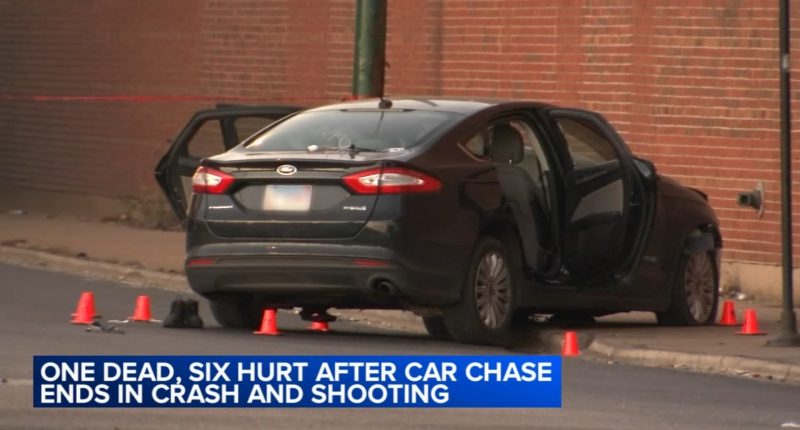 Cicero car chase ends in shooting, crash in Chicago, with Justin Washington dead, 6 injured at Roosevelt, Cicero in Lawndale