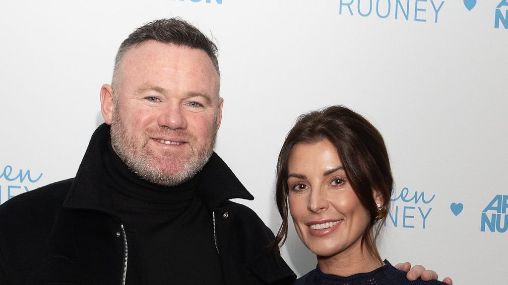Coleen Rooney is supported by husband Wayne at wellness range launch
