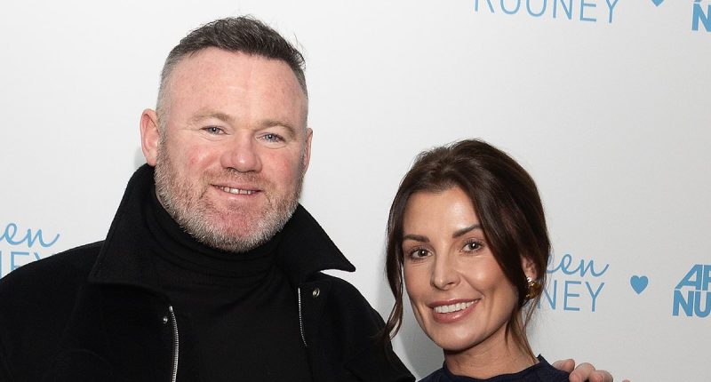 Coleen Rooney is supported by husband Wayne at wellness range launch