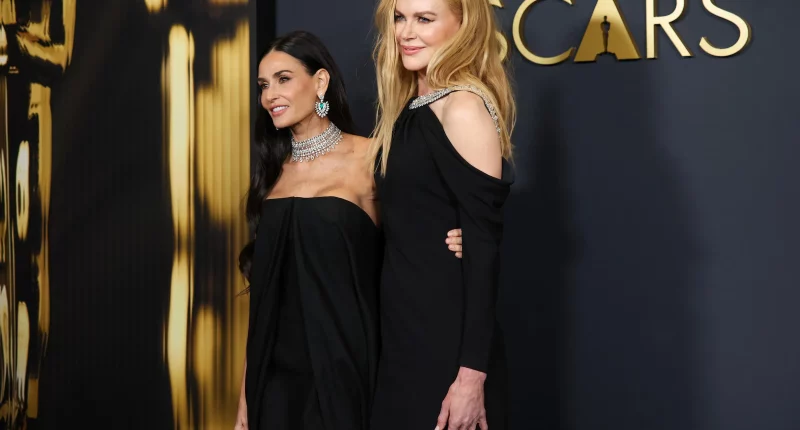 Demi Moore and Nicole Kidman Had 'Awkward' Golden Globes Night After Kidman's Snub, Source Says