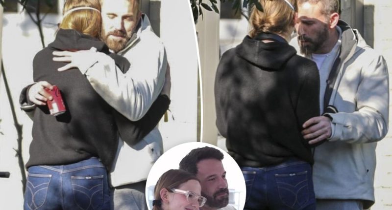 Emotional Ben Affleck warmly hugs daughter Violet after having to evacuate home due to the Palisades Fire
