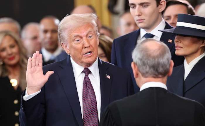 Estimated 24.6 million TV viewers watched inauguration coverage, smallest audience since 2013