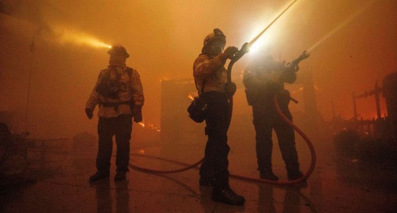 Fire hydrants ran dry in California, highlighting a major problem in firefighting
