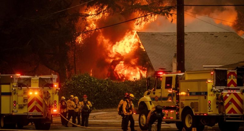 Fire hydrants run dry as Southern California firefighters battle wildfires