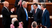 Freedom Caucus holds its fire on Johnson’s strategy for passing Trump agenda