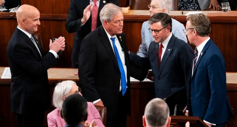 Freedom Caucus holds its fire on Johnson’s strategy for passing Trump agenda