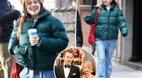 Heath Ledger and Michelle Williams’ daughter, Matilda, all smiles grabbing coffee with pal in rare sighting