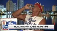 Hulk Hogan toasts Trump's imminent inauguration by pounding beers on Fox after getting booed by WWE fans in LA