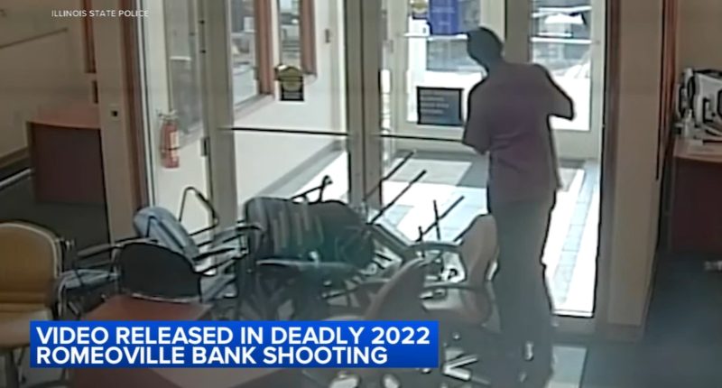 Illinois State Police release video of deadly Will County shooting of George Walker, accused of taking hostages at Romeoville bank