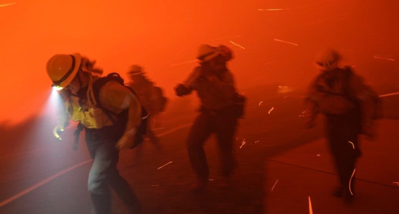 Incarcerated firefighters join California wildfire battle efforts