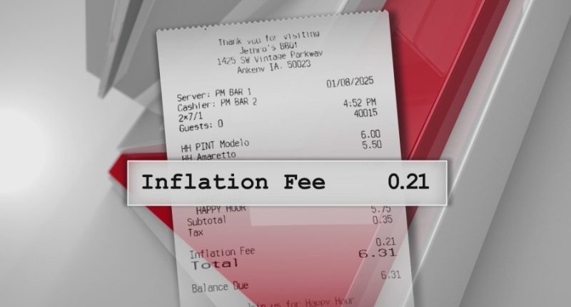 Iowa restaurant receives backlash after adding 'inflation fee'