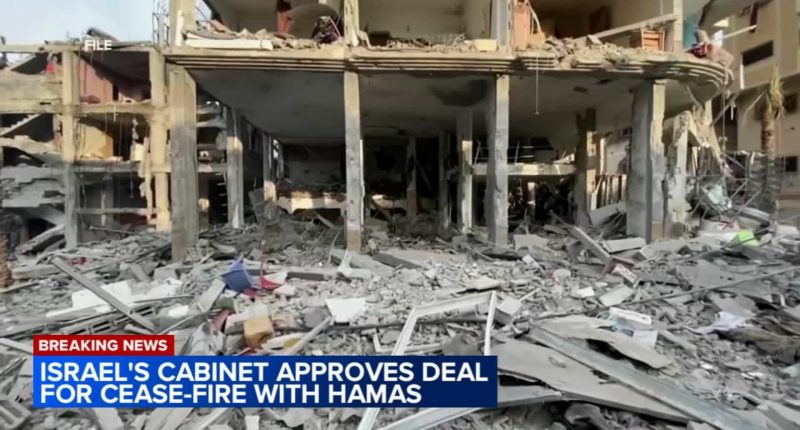 Israel-Hamas ceasefire to take effect at 8:30 a.m. on Sunday