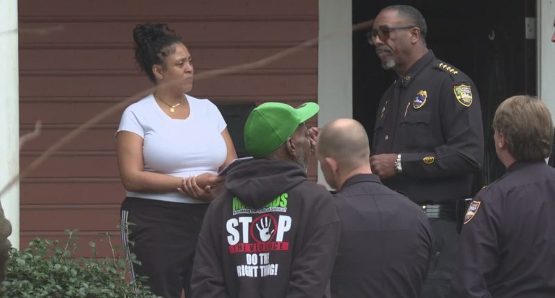 Jacksonville Sheriff's Office holds a crime prevention walk in Springfield.