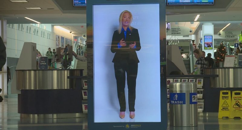 Jacksonville council members rip use of building inspection fees for 'hologram' message at airport