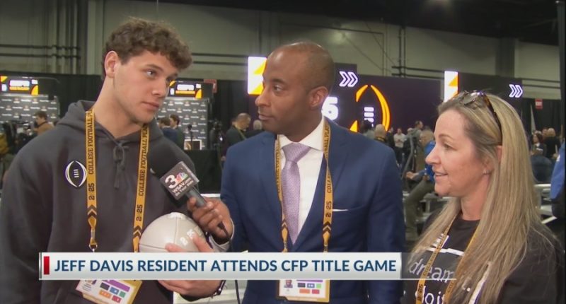 Jeff Davis resident attends CFP title game