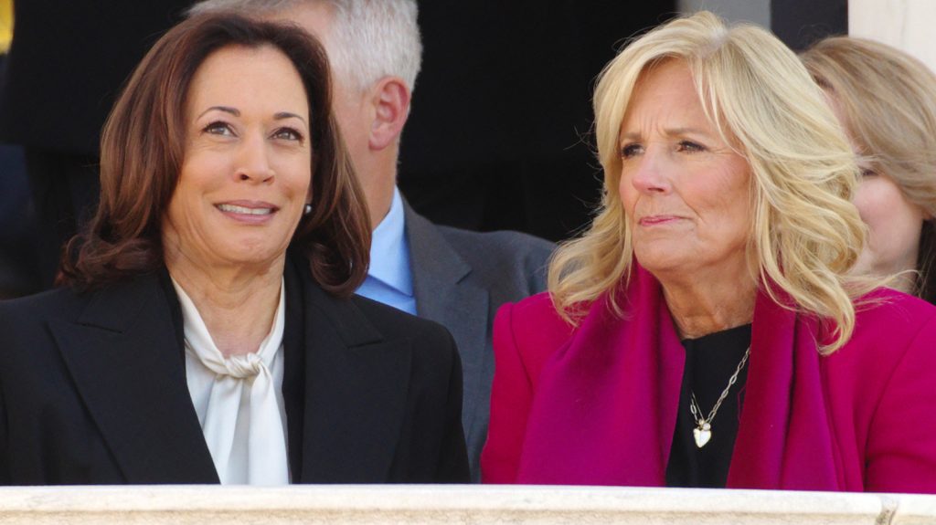 Jill Biden & Kamala Harris' Icy Behavior At Carter Funeral Proves Their Feud Isn't Thawing