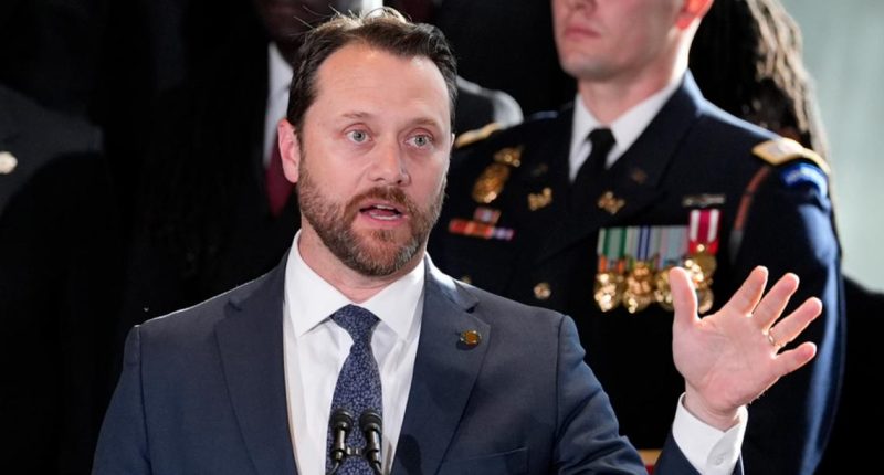 Jimmy Carter's grandson, Jason Carter gives remarks at The Carter Center service