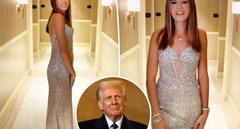 Kai Trump shines in Sherri Hill for Donald Trump’s inaugural ball