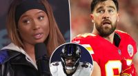 Kayla Nicole praises ex Travis Kelce while shading Ravens tight end Mark Andrews after playoffs heartbreak: Chiefs star won’t ‘drop the ball’