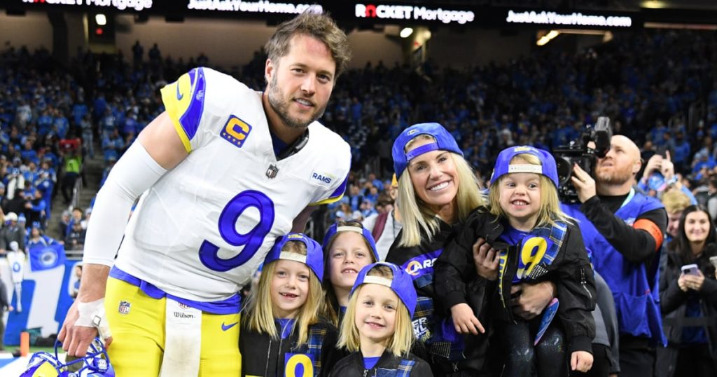 Kelly Stafford shares that her kids were hospitalized ahead of Matt Stafford's playoff game