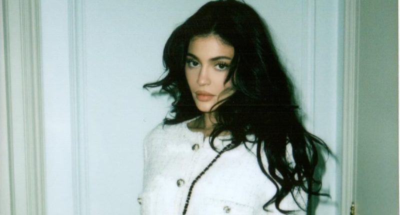 Kylie Jenner models Chanel jacket and mini skirt at Paris Fashion Week