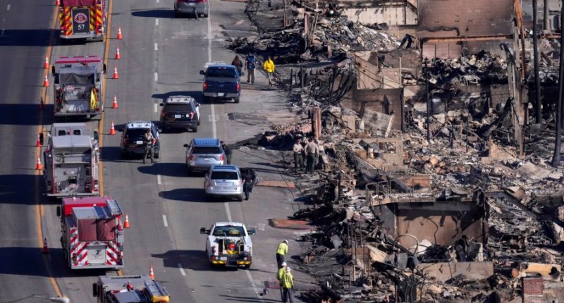 LA area wildfires: At least 24 have died, strong winds expected