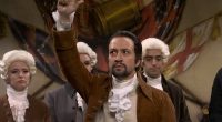 Lin-Manuel Miranda surprises 'Saturday Night Live' as 'Hamilton' but is interrupted by James Austin Johnson's Donald Trump