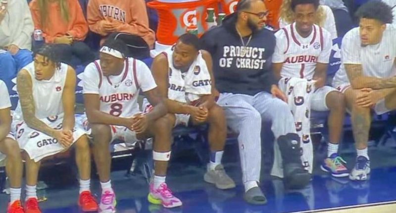 Local clothing designer sees product on collegiate court