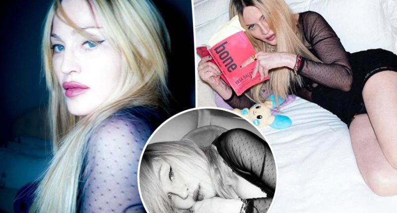 Madonna fans gush over singer’s ageless look as she models black mini dress in steamy bedroom photos