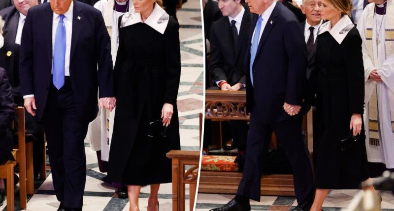 Melania Trump attends Jimmy Carter’s funeral in Valentino coat with statement collar