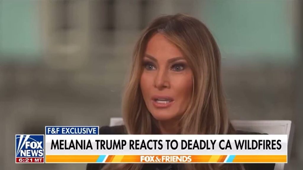 Melania Trump breaks silence on 'devastating' California fires