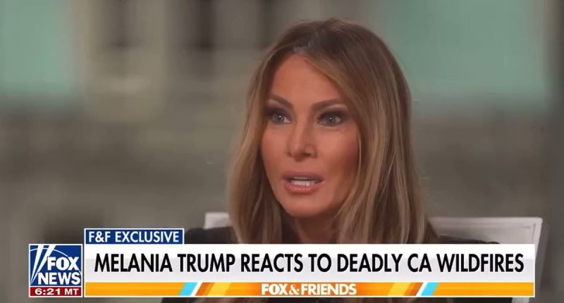 Melania Trump breaks silence on 'devastating' California fires