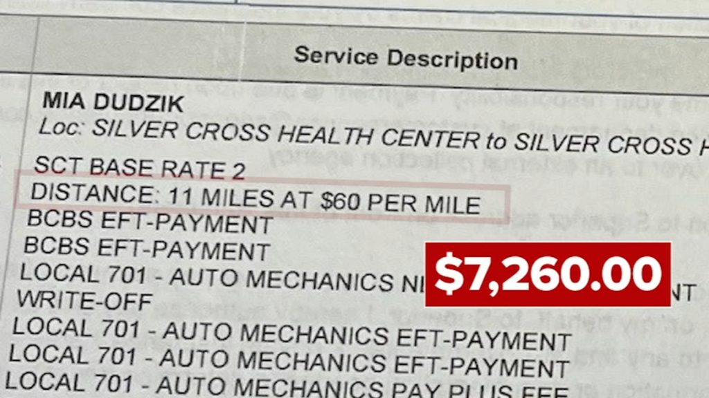Mom shocked by $7K ambulance bill for child's 11-mile ride between Homer Glen satellite ER and Silver Cross Hospital in New Lenox