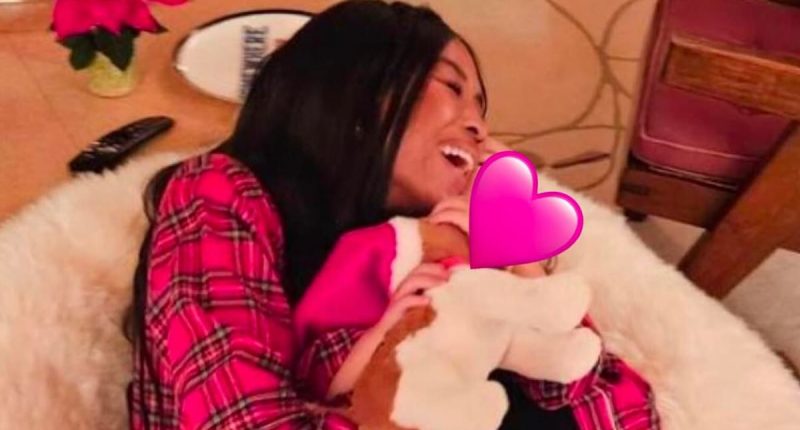 Naomi Campbell shares rare snap of her children during family ski trip