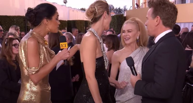 Nicole Kidman reunites with Moulin Rouge co-star on the red carpet