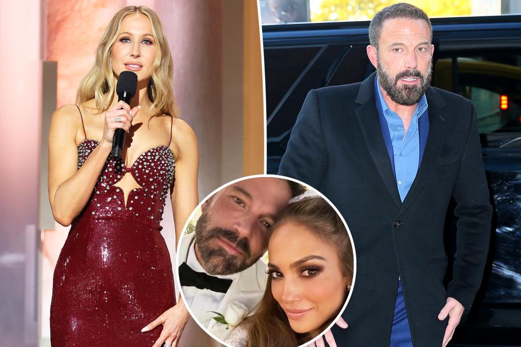 Nikki Glaser shares the ‘insane’ Ben Affleck divorce joke she cut from Golden Globes 2025 monologue
