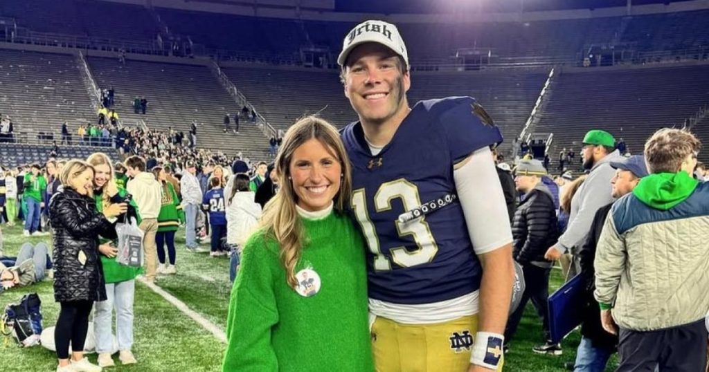 Notre Dame QB Riley Leonard and GF Molly Walding's Relationship Timeline