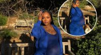 PREGNANT SKAI JACKSON IS BABY BUMPIN' IN BLUE
