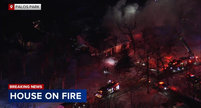 Palos Park fire today: House gutted by large fire in 1200-block of South 81st Avenue